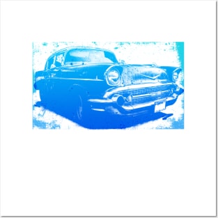 57 Chev (blue) Posters and Art